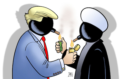 Cartoon: Feuer frei (medium) by Harm Bengen tagged feuer,trump,iran,bomben,angriff,gefahr,nahost,bombs,attack,danger,middle,east,harm,bengen,cartoon,karikatur,feuer,trump,iran,bomben,angriff,gefahr,nahost,bombs,attack,danger,middle,east,harm,bengen,cartoon,karikatur