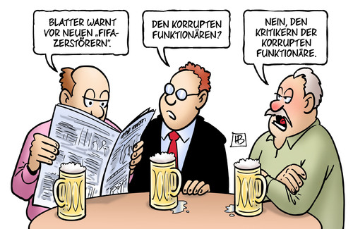 Cartoon: FIFA-Zerstörer (medium) by Harm Bengen tagged fifa,zerstörer,korrupt,korruption,schmiergeld,bestechung,funktionäre,blatter,kritiker,fussball,wm,weltmeisterschaft,brasilien,katar,harm,bengen,cartoon,karikatur,fifa,zerstörer,korrupt,korruption,schmiergeld,bestechung,funktionäre,blatter,kritiker,fussball,wm,weltmeisterschaft,brasilien,katar,harm,bengen,cartoon,karikatur