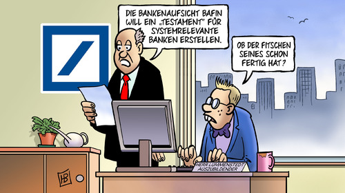 Cartoon: Fitschens Testament (medium) by Harm Bengen tagged bankenaufsicht,bafin,bankenkrise,notfallplan,testament,systemrelevant,fitschen,chef,deutsche,bank,bouffier,steuerhinterziehung,verbrechen,knast,untersuchungshaft,gefängnis,strafvollzug,harm,bengen,cartoon,karikatur,bankenaufsicht,bafin,bankenkrise,notfallplan,testament,systemrelevant,fitschen,chef,deutsche,bank,bouffier,steuerhinterziehung,verbrechen,knast,untersuchungshaft,gefängnis,strafvollzug,harm,bengen,cartoon,karikatur