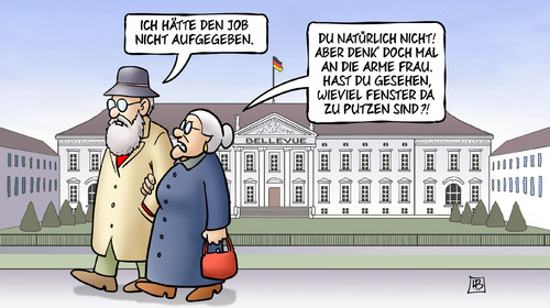 Gauck und Fenster