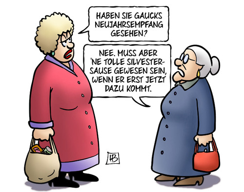 Cartoon: Gaucks Neujahrempfang (medium) by Harm Bengen tagged gauck,neujahrempfang,bundespräsident,silvestersause,silvester,alkohol,kater,harm,bengen,cartoon,karikatur,gauck,neujahrempfang,bundespräsident,silvestersause,silvester,alkohol,kater,harm,bengen,cartoon,karikatur