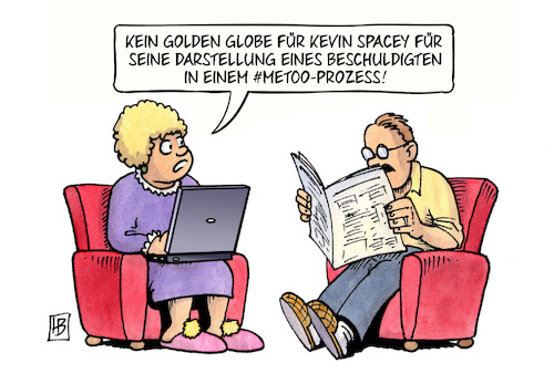 Cartoon: Golden Globe (medium) by Harm Bengen tagged golden,globe,kevin,spacey,darstellung,beschuldigter,metoo,prozess,schauspieler,harm,bengen,cartoon,karikatur,golden,globe,kevin,spacey,darstellung,beschuldigter,metoo,prozess,schauspieler,harm,bengen,cartoon,karikatur