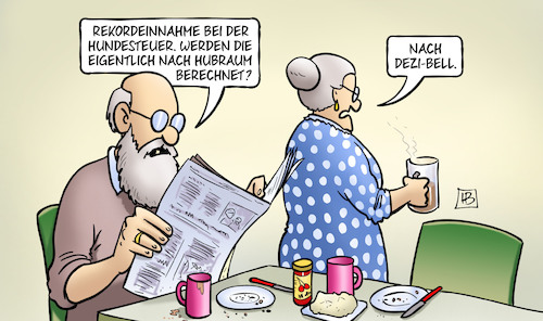 Cartoon: Hundesteuer (medium) by Harm Bengen tagged rekordeinnahme,hundesteuer,hubraum,dezi,bellen,dezibel,susemil,harm,bengen,cartoon,karikatur,rekordeinnahme,hundesteuer,hubraum,dezi,bellen,dezibel,susemil,harm,bengen,cartoon,karikatur