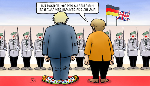 Johnson bei Merkel