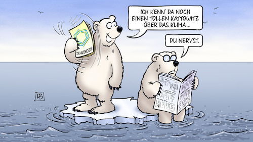 Cartoon: Kattowitz (medium) by Harm Bengen tagged eisbären,klimagipfel,hitze,schnee,klimaerwaermung,kattowitz,harm,bengen,cartoon,karikatur,eisbären,klimagipfel,hitze,schnee,klimaerwaermung,kattowitz,harm,bengen,cartoon,karikatur