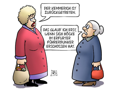 Cartoon: Kemmerich-Rücktritt (medium) by Harm Bengen tagged rücktritt,höcke,führerbunker,erfurt,faschismus,neuwahlen,afd,cdu,fdp,thüringen,ministerpräsident,kemmerich,mohring,lindner,akk,kramp,karrenbauer,harm,bengen,cartoon,karikatur,rücktritt,höcke,führerbunker,erfurt,faschismus,neuwahlen,afd,cdu,fdp,thüringen,ministerpräsident,kemmerich,mohring,lindner,akk,kramp,karrenbauer,harm,bengen,cartoon,karikatur