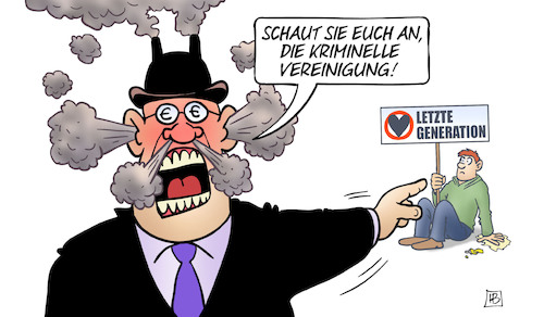 Cartoon: Kriminelle Klimavereinigung (medium) by Harm Bengen tagged kriminelle,vereinigung,razzia,letzte,generation,klimaschutz,klimaaktivisten,polizei,kapitalist,umweltverschmutzung,co2,wut,harm,bengen,cartoon,karikatur,kriminelle,vereinigung,razzia,letzte,generation,klimaschutz,klimaaktivisten,polizei,kapitalist,umweltverschmutzung,co2,wut,harm,bengen,cartoon,karikatur