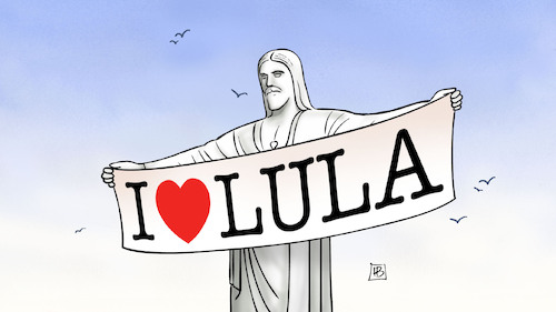 Cartoon: Lula gewinnt (medium) by Harm Bengen tagged brasilien,wahl,christo,redentor,jesus,christus,statue,rio,transparent,lula,bolsonaro,harm,bengen,cartoon,karikatur,brasilien,wahl,christo,redentor,jesus,christus,statue,rio,transparent,lula,bolsonaro,harm,bengen,cartoon,karikatur