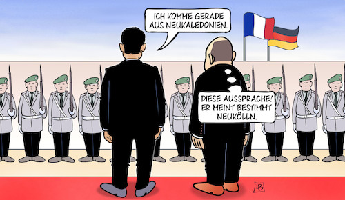 Macron bei Scholz