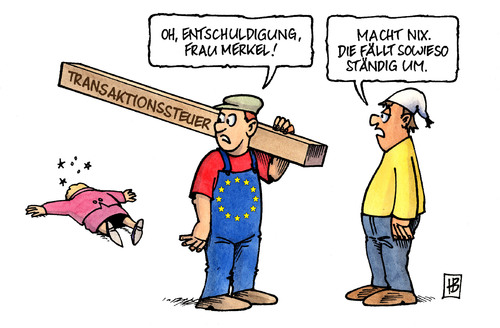 Cartoon: Merkel fällt um (medium) by Harm Bengen tagged spekulation,euro,krise,eu,finanzminister,schaeuble,merkel,umfallen,fdp,csu,transaktionssteuer,finanzmarkt,spekulation,euro,krise,eu,finanzminister,wolfgang schäuble,angela merkel,umfallen,fdp,transaktionssteuer,csu,wolfgang,schäuble,angela,merkel