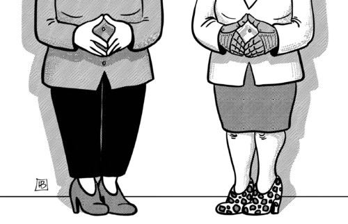 Merkel und May Merkel und May