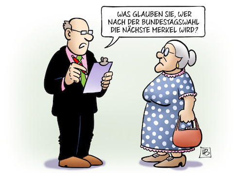 Cartoon: Nächste Merkel (medium) by Harm Bengen tagged nächste,merkel,bundestagswahl,umfragen,susemil,harm,bengen,cartoon,karikatur,nächste,merkel,bundestagswahl,umfragen,susemil,harm,bengen,cartoon,karikatur