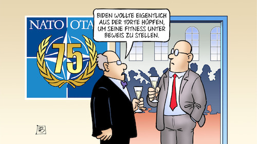 Cartoon: NATO-Torte (medium) by Harm Bengen tagged biden,torte,sekt,feier,hüpfen,fitness,gesundheit,alter,nato,75,gipfel,jubiläum,harm,bengen,cartoon,karikatur,biden,torte,sekt,feier,hüpfen,fitness,gesundheit,alter,nato,75,gipfel,jubiläum,harm,bengen,cartoon,karikatur