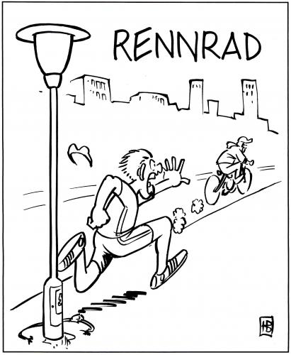 Cartoon: Rennrad (medium) by Harm Bengen tagged radsport,fahrrad,sportrad,sport,rennrad,rennen,rad,klauen,diebstahl,training,laufen,ausdauer,kondition,leistung,leistungssport,fitness,motivation,dieb,verbrechen,kriminalität,nachlaufen