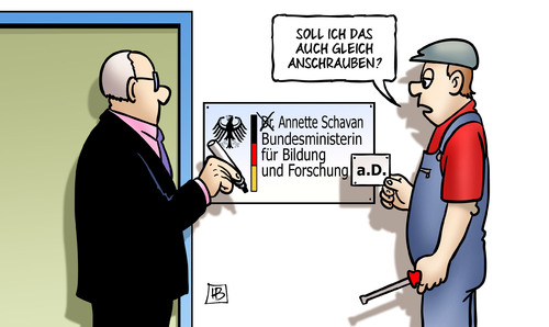 Cartoon: Schavan-Entzug (medium) by Harm Bengen tagged dr,doktor,annette,schavan,bundesministerin,bildung,forschung,plagiat,abschreiben,universität,düsseldorf,rücktritt,harm,bengen,cartoon,karikatur,dr,doktor,annette,schavan,bundesministerin,bildung,forschung,plagiat,abschreiben,universität,düsseldorf,rücktritt,harm,bengen,cartoon,karikatur