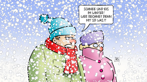 Schnee und Eis im Winter