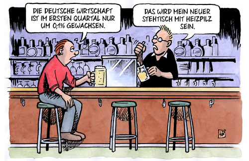 Cartoon: Stehtisch (medium) by Harm Bengen tagged deutsche,wirtschaft,quartal,nur,gewachsen,konjunktur,rezession,stehtisch,heizpilz,kneipe,wirt,gast,harm,bengen,cartoon,karikatur,deutsche,wirtschaft,quartal,nur,gewachsen,konjunktur,rezession,stehtisch,heizpilz,kneipe,wirt,gast,harm,bengen,cartoon,karikatur