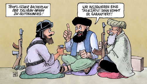 Cartoon: Talkshow (medium) by Harm Bengen tagged talkshow,tankwagenbombardement,tankwagen,bomben,bombadieren,afghanistan,bundeswehr,nato,isaf,taliban,opfer,guttenberg,verteidigungsminister,untersuchungsausschuß,rücktritt,beckmann,illner,talkshow,tankwagenbombardement,tankwagen,bomben,bombadieren,afghanistan,bundeswehr,nato,isaf,taliban,guttenberg,opfer,verteidigungsminister,untersuchungsausschuß,beckmann,illner,sicherheit,terrorismus