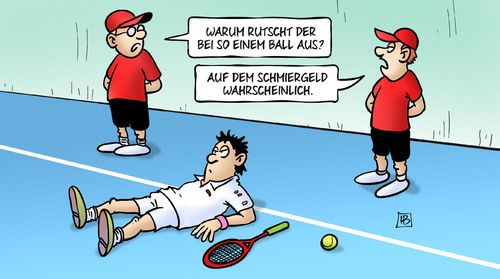 Cartoon: Tennis-Manipulationen (medium) by Harm Bengen tagged ball,tennis,manipulationen,schmiergeld,wettmafia,wetten,bestechung,harm,bengen,cartoon,karikatur,ball,tennis,manipulationen,schmiergeld,wettmafia,wetten,bestechung,harm,bengen,cartoon,karikatur