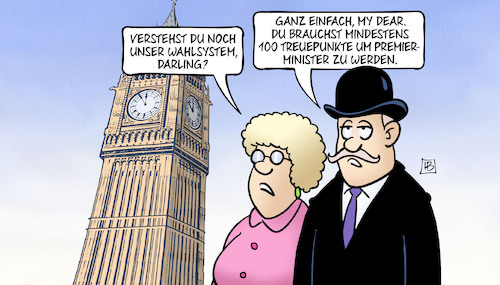 Cartoon: Treuepunkte-Wahl (medium) by Harm Bengen tagged gb,uk,big,ben,wahlsystem,treuepunkte,premierminister,sunak,harm,bengen,cartoon,karikatur,gb,uk,big,ben,wahlsystem,treuepunkte,premierminister,sunak,harm,bengen,cartoon,karikatur