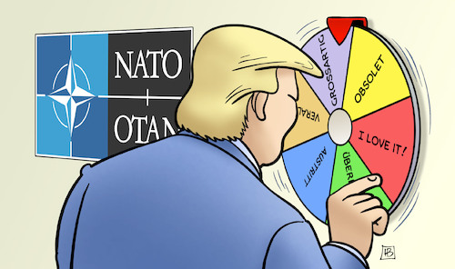 Cartoon: Trumps NATO-Position (medium) by Harm Bengen tagged trump,nato,position,austritt,glücksrad,usa,harm,bengen,cartoon,karikatur,trump,nato,position,austritt,glücksrad,usa,harm,bengen,cartoon,karikatur
