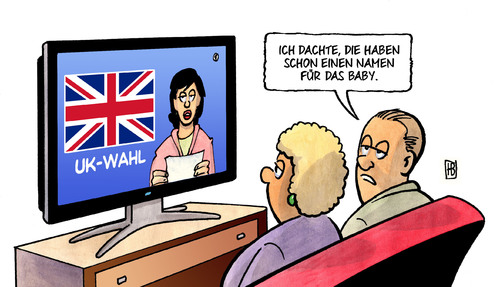 Cartoon: UK-Wahl (medium) by Harm Bengen tagged uk,wahl,wahlen,grossbritannien,namen,royal,baby,prinzessin,harm,bengen,cartoon,karikatur,uk,wahl,wahlen,grossbritannien,namen,royal,baby,prinzessin,harm,bengen,cartoon,karikatur