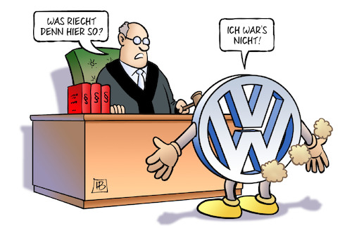 Cartoon: VW-Musterverfahren (medium) by Harm Bengen tagged vw,musterverfahren,gericht,abgasskandal,anleger,börse,riechen,furz,harm,bengen,cartoon,karikatur,vw,musterverfahren,gericht,abgasskandal,anleger,börse,riechen,furz,harm,bengen,cartoon,karikatur