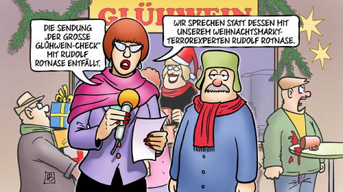 Cartoon: Weihnachtsmarktterror (medium) by Harm Bengen tagged sendung,glühwein,check,terrorexperten,interview,reporterin,berlin,terroranschlag,lastwagen,weihnachtsmarkt,weihnachten,harm,bengen,cartoon,karikatur,sendung,glühwein,check,terrorexperten,interview,reporterin,berlin,terroranschlag,lastwagen,weihnachtsmarkt,weihnachten,harm,bengen,cartoon,karikatur