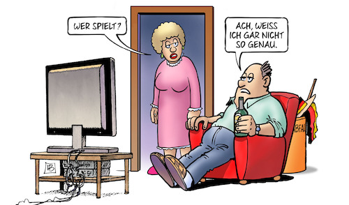 Cartoon: Wer spielt? (medium) by Harm Bengen tagged wer,spielt,unwissenheit,desinteresse,müll,halbfinale,em,fussball,fan,tv,harm,bengen,cartoon,karikatur,wer,spielt,unwissenheit,desinteresse,müll,halbfinale,em,fussball,fan,tv,harm,bengen,cartoon,karikatur