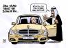 Cartoon: Abu Dhabi steigt bei Daimler ein (small) by Harm Bengen tagged abu,dhabi,daimler,großaktionär,aktien,auto,automobilindustrie,mercedes,benz,scheich,investition