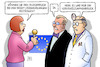 Cartoon: Brexit-Durchbruch oder nicht (small) by Harm Bengen tagged durchbruch,brexit,verhandlungen,nervenzusammenbruch,eu,europa,uk,gb,arzt,may,juncker,interview,harm,bengen,cartoon,karikatur