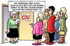 Cartoon: CDU-Frauen (small) by Harm Bengen tagged cdu,frauen,frauenquote,bundestag,fraktion,kompromiss,flexiquote,gleichberechtigung,merkel,leyen,schröder,harm,bengen,cartoon,karikatur