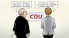 Cartoon: CDU und Jungwähler (small) by Harm Bengen tagged cdu,akk,kramp,karrenbauer,jungwähler,gewinnen,wahl,jugend,alter,harm,bengen,cartoon,karikatur