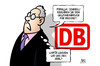 Cartoon: DB-Gewinneinbruch (small) by Harm Bengen tagged pofalla,db,gewinneinbruch,verlust,bilanz,bahn,beendet,politiker,karenzzeit,manager,vorstand,harm,bengen,cartoon,karikatur