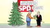 Cartoon: Doppelspitze und Lametta (small) by Harm Bengen tagged parteitagsbaum,lametta,doppelspitze,weihnachtsbaum,lieferung,arbeiter,parteitag,spd,harm,bengen,cartoon,karikatur
