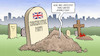 Cartoon: Erdrutsch UK (small) by Harm Bengen tagged conservative,party,tories,torys,gb,uk,wahlen,grab,friedhof,erdrutsch,harm,bengen,cartoon,karikatur