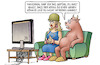 Cartoon: Europa will mitreden (small) by Harm Bengen tagged angst,krieg,mitreden,europa,stier,tv,rüstung,helm,stahlhelm,ukraine,russland,harm,bengen,cartoon,karikatur