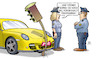 Cartoon: FDP-Auto-Amok (small) by Harm Bengen tagged bürgergeld,überfahren,ampel,fdp,polizei,auto,kfz,gratis,parken,innenstädte,unfall,amok,fahrerflucht,harm,bengen,cartoon,karikatur