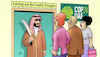 Cartoon: Fossiler Türsteher (small) by Harm Bengen tagged ausstieg,fossilen,energien,cop28,klimawandel,saudi,arabien,ölstaaten,säbel,türsteher,harm,bengen,cartoon,karikatur