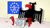 Cartoon: Germany 0 Points (small) by Harm Bengen tagged eu,europa,wirtschaftsgipfel,iwf,letzter,platz,industrienationen,deutschland,adler,betteln,bettler,stagnation,rezession,harm,bengen,cartoon,karikatur
