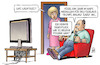 Cartoon: Helene Fischer krank (small) by Harm Bengen tagged wichtiges,tv,nachrichten,helene,fischer,schlager,krank,harm,bengen,cartoon,karikatur