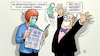 Cartoon: Infektionszahlen feiern (small) by Harm Bengen tagged infektionszahlen,steigen,fallen,feiern,zeitung,lesen,maske,corona,harm,bengen,cartoon,karikatur