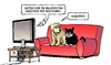 Cartoon: Katzen (small) by Harm Bengen tagged katzen,beliebteste,haustiere,deutschland,hund,tv,sofa,schleimer,harm,bengen,cartoon,karikatur