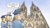 Cartoon: Köln-Razzia (small) by Harm Bengen tagged kölner,dom,kirche,kardinal,woelki,meineid,razzia,polizei,harm,bengen,cartoon,karikatur