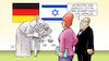 Cartoon: Netanjahu-Besuch (small) by Harm Bengen tagged netanjahu,besuch,gebeugte,justitia,justizreform,israel,deutschland,staatsgast,harm,bengen,cartoon,karikatur