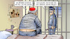 Cartoon: Pell im Gefängnis (small) by Harm Bengen tagged kardinal,pell,katholische,kirche,missbrauch,urteil,gefängnis,knast,engel,anrede,hochwürgen,hochwürden,australien,harm,bengen,cartoon,karikatur