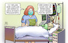 Cartoon: Pflegekräftemangel (small) by Harm Bengen tagged pflegekräftemangel,intensivpflegekräfte,corona,patient,intensivstation,bedienungsanleitungen,medizin,krankenschwester,krankenhaus,harm,bengen,cartoon,karikatur