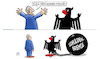 Cartoon: Schuldenbremse bremst (small) by Harm Bengen tagged vogel,kleiner,freund,adler,bundesadler,kugel,kette,schuldenbremse,gefangen,haushalt,finanzen,investitionen,harm,bengen,cartoon,karikatur
