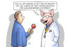 Cartoon: Schweineherzen (small) by Harm Bengen tagged spenderorgan,mediziner,transplantation,schweineherzen,organspende,kopf,arzt,interview,ethik,harm,bengen,cartoon,karikatur