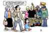 Cartoon: Sicheres Ankunftsland (small) by Harm Bengen tagged deutschland,ankunftsland,herkunftsland,herkunftsstaaten,sichere,fluechtlinge,asyl,nazis,rechts,pegida,skins,harm,bengen,cartoon,karikatur